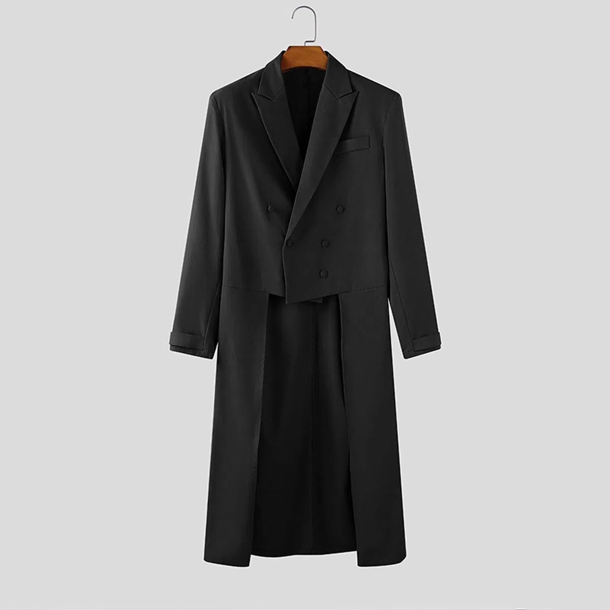 Genérico Blazer per Festa del Principe Smoking Ricamo Costumi da smoking per gli uomini Vestibilità stretta Spettacolo di Magia Formale Costume FRAC di Cos Cappotto Lungo