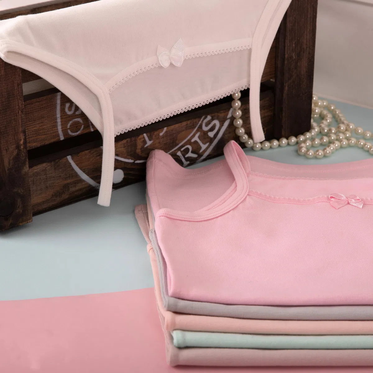 LOREZA ® 6 Cannottiera da Bambina in Cotone Canotta Intima 2-15 Anni