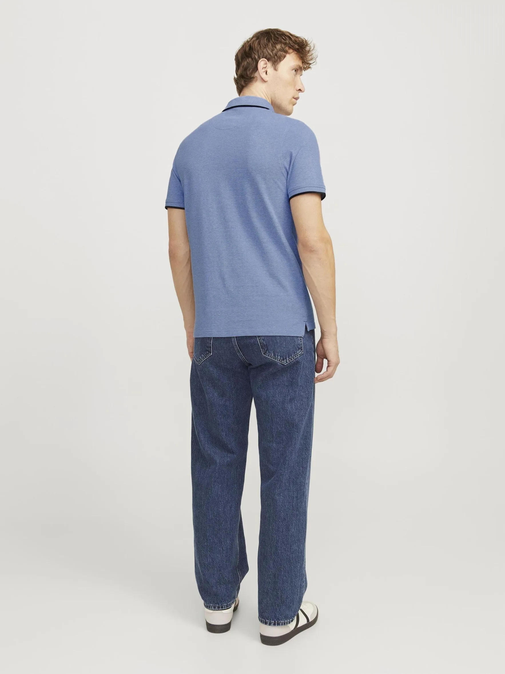 JACK & JONES Polo Plain Shirt Collar Polo