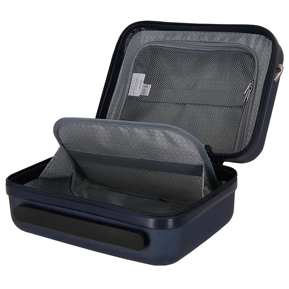 Roll Road Cambogia Beauty case adattabile blu 29 x 21 x 15 cm rigido ABS 9,14 L 0,8 kg, blu, Necessità adattabile