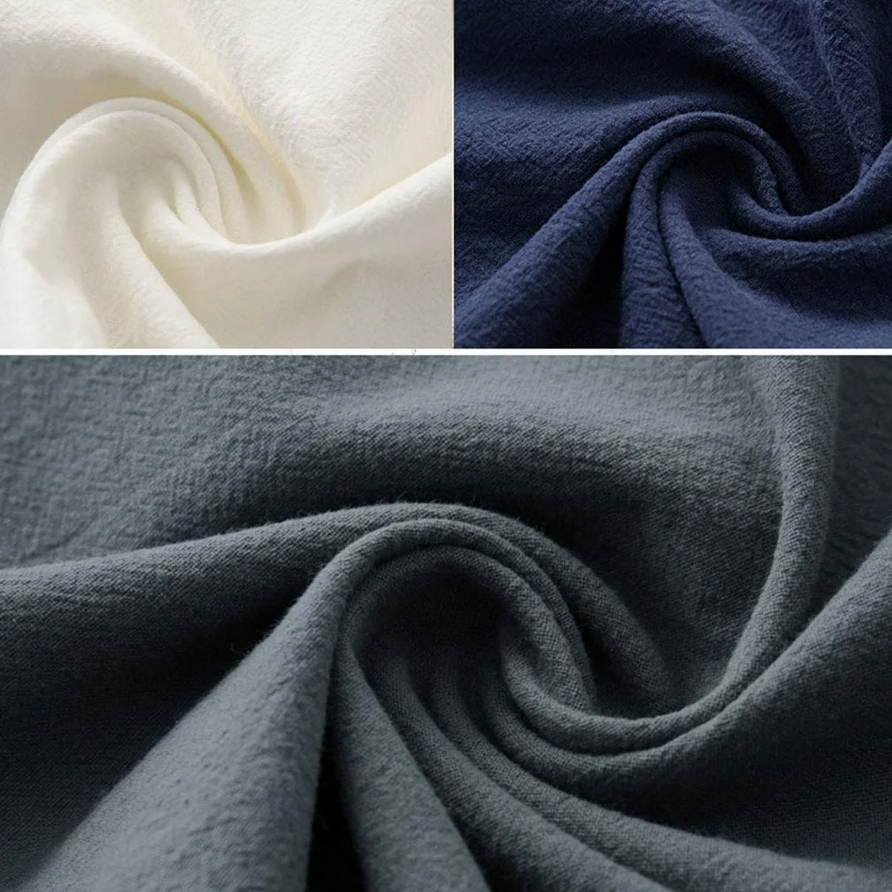 ZHOUXIAO Giacca di Arti Marziali Vintage Allentato Kung Fu Marziali, Tai Chi Uni Uniforme Uomo Cinese Tradizionale Lino di Cotone Ala Vestiti Chun, Manica Lunga Manica Vestit