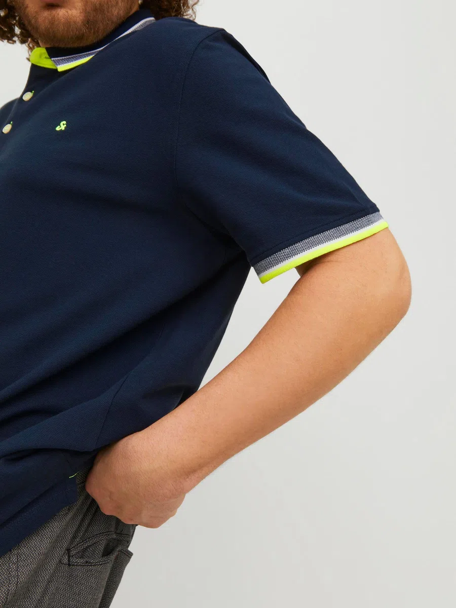 JACK & JONES Polo Plain Shirt Collar Polo