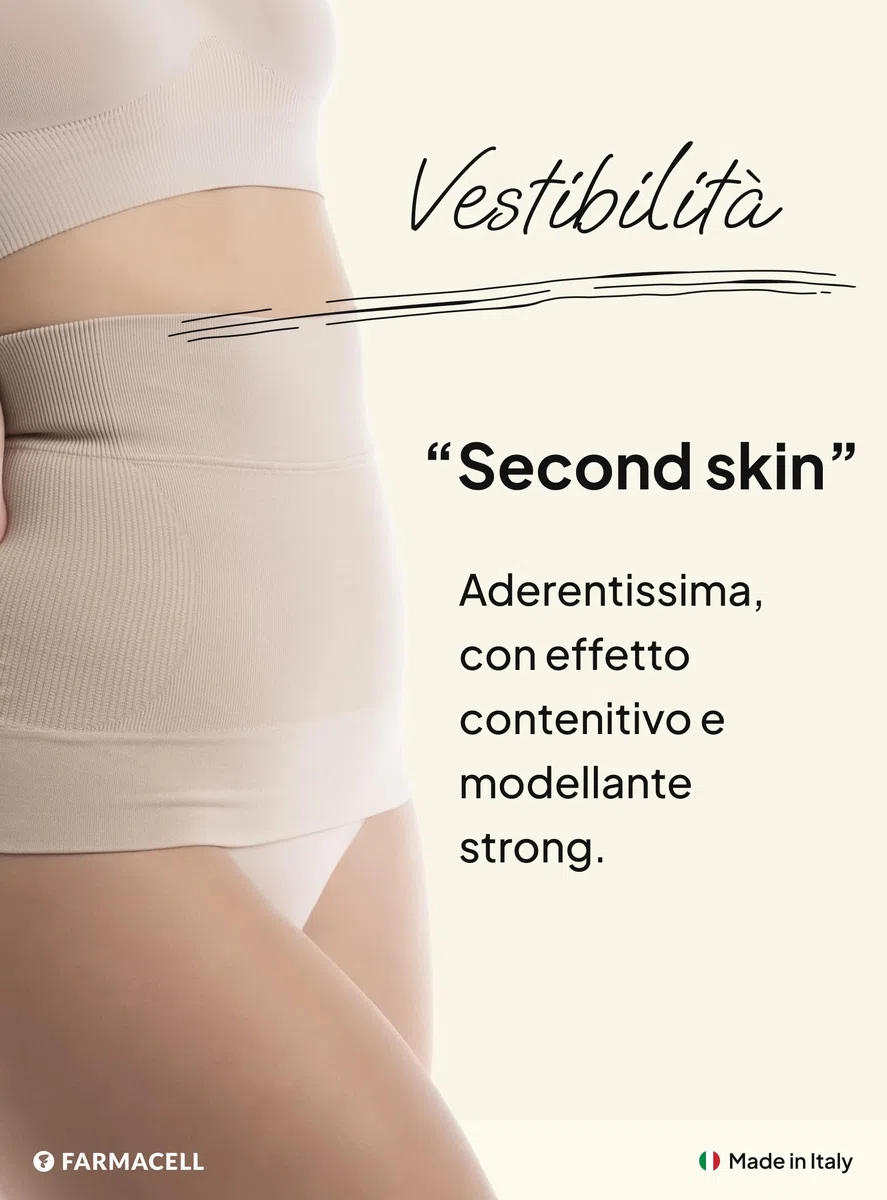 FarmaCell Pancera Contenitiva Donna, Fascia Contenitiva Pancia Piatta, Made in Italy, 605