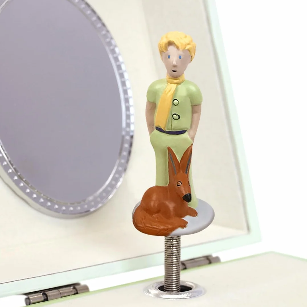 Trousselier - Il Piccolo Principe Carillon Bambino - Scatola dei Tesori e Carillon Bambina e Bambino - Regalo Bambini - Fosforescente - Musica La Valse d'Amélie Poulain - Regalo Battesimo Bimbo