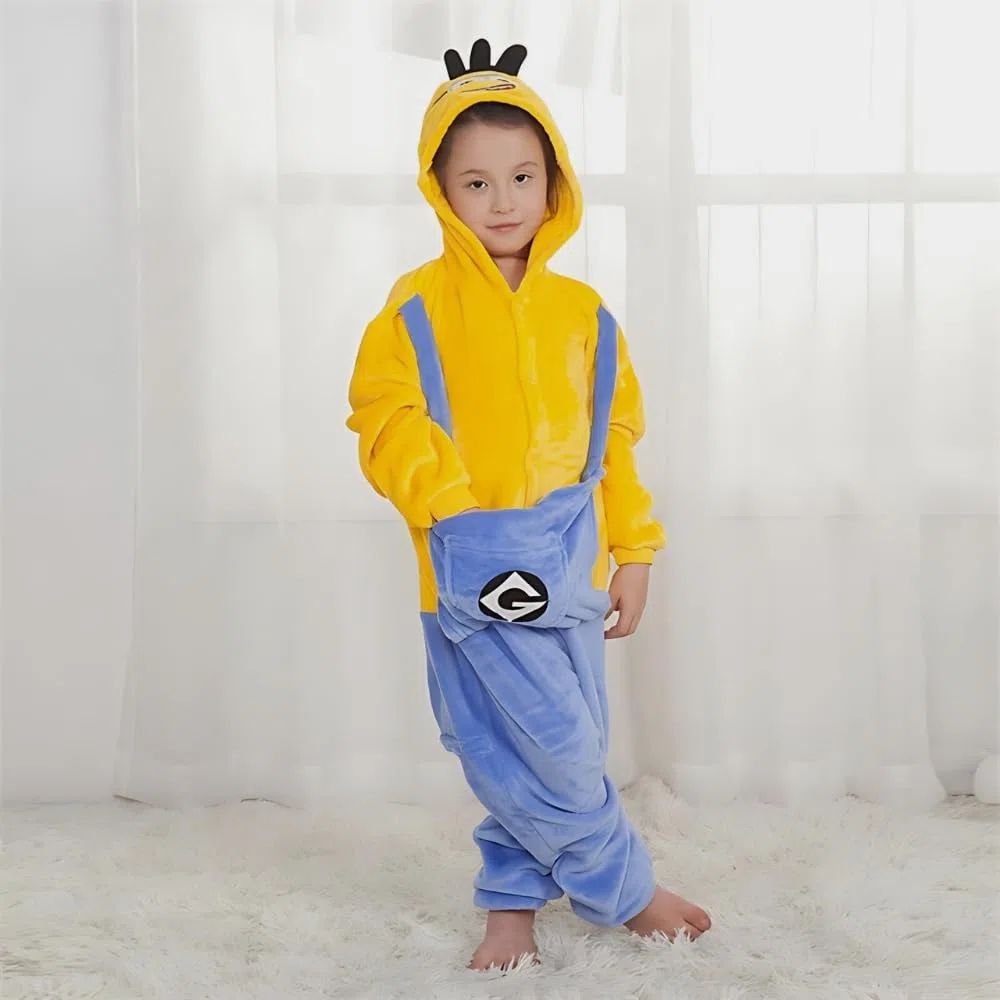 Kigurumi Onesie Costume per bambini – Pigiama animale, unisex, taglia 95 – 145 cm