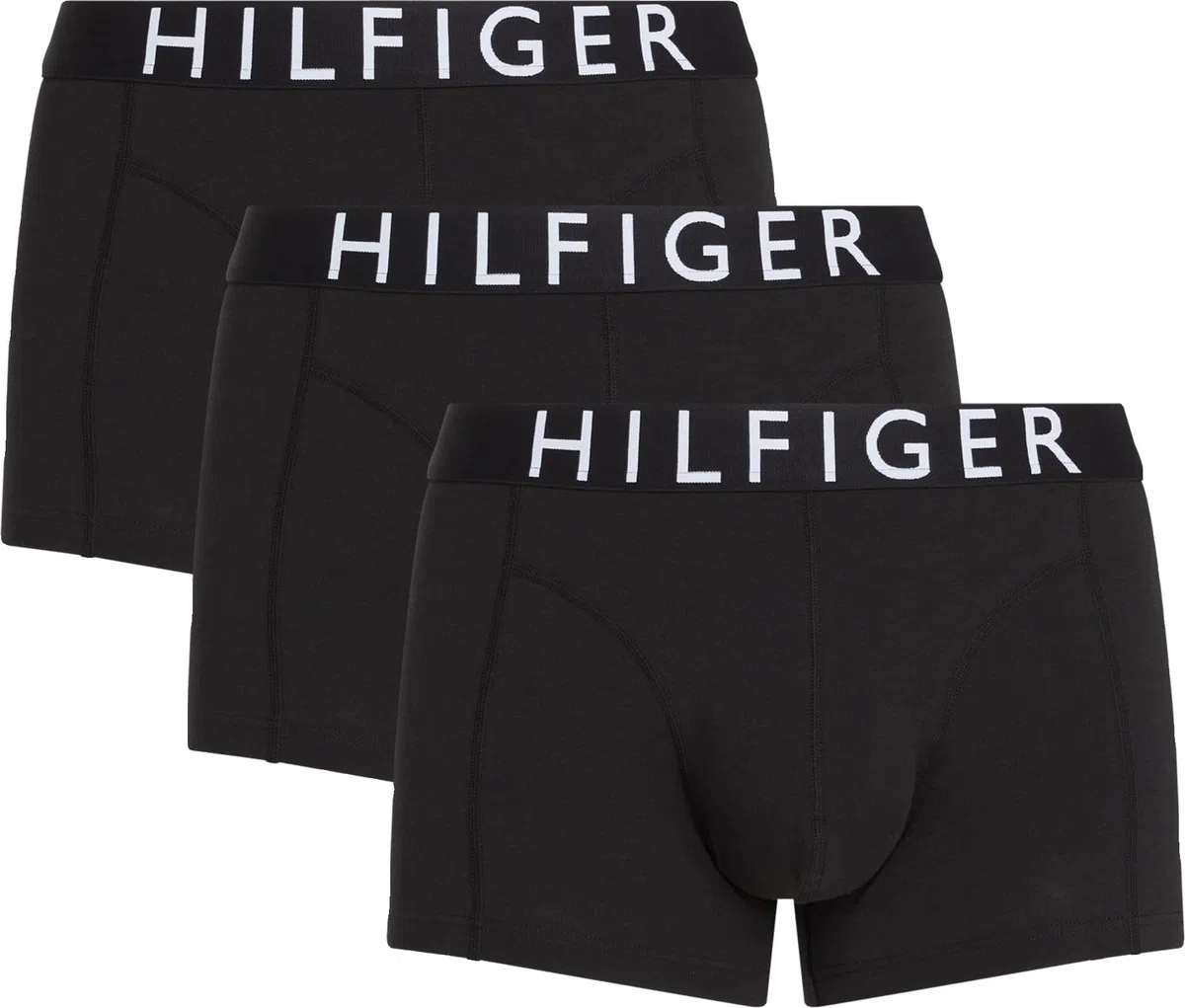 Tommy Hilfiger Uomo Pantaloncini Boxer Confezione da 3 con Fascia con Logo