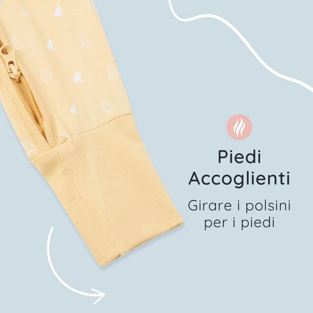 Bramble & Bear Confezione da 2 Tutine per Bambini e Bambine - Pigiami in Cotone Biologico - Tutine con Zip Intera e Facile Accesso