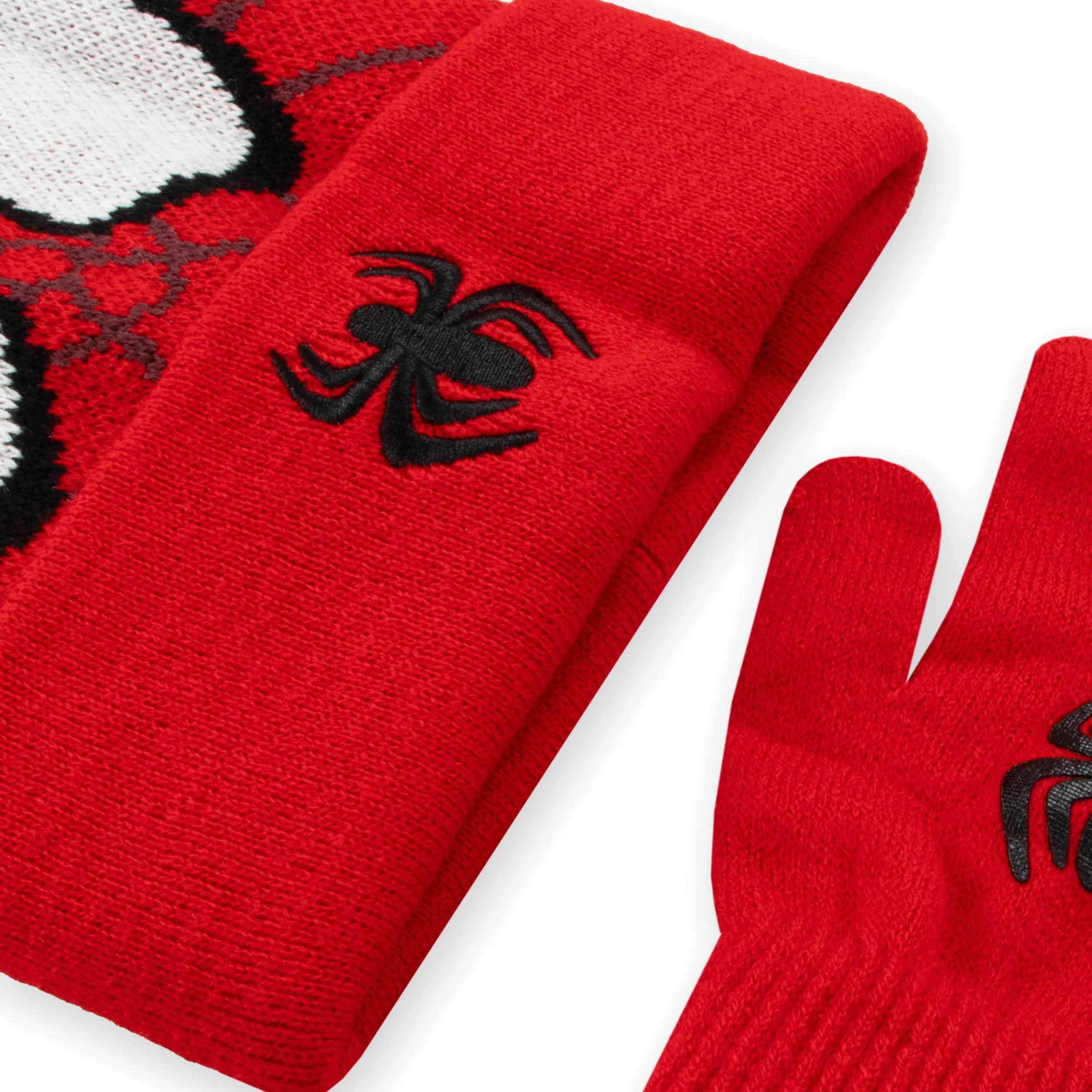 Marvel Set Guanti E Cappellino Bambino Spiderman, Set Guanti Invernali E Cappello Spidey, Cappello Spiderman Bambino, Taglia Unica Rosso