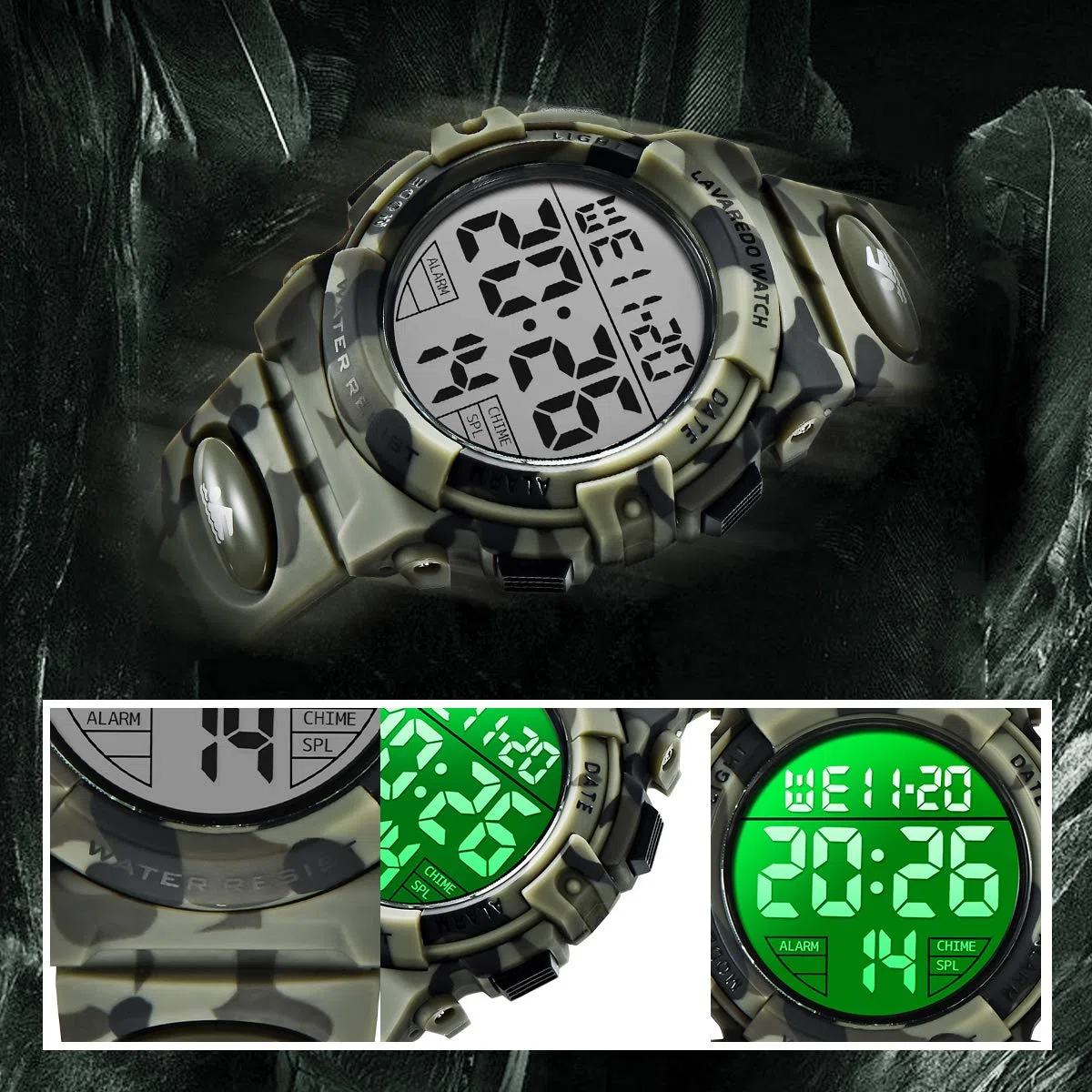BEN NEVIS Orologio da Polso Orologi Sport per Bambini Digitale Multifunzione Impermeabile LED Luce Allarme Calendario Data con Cinturino in Silicone