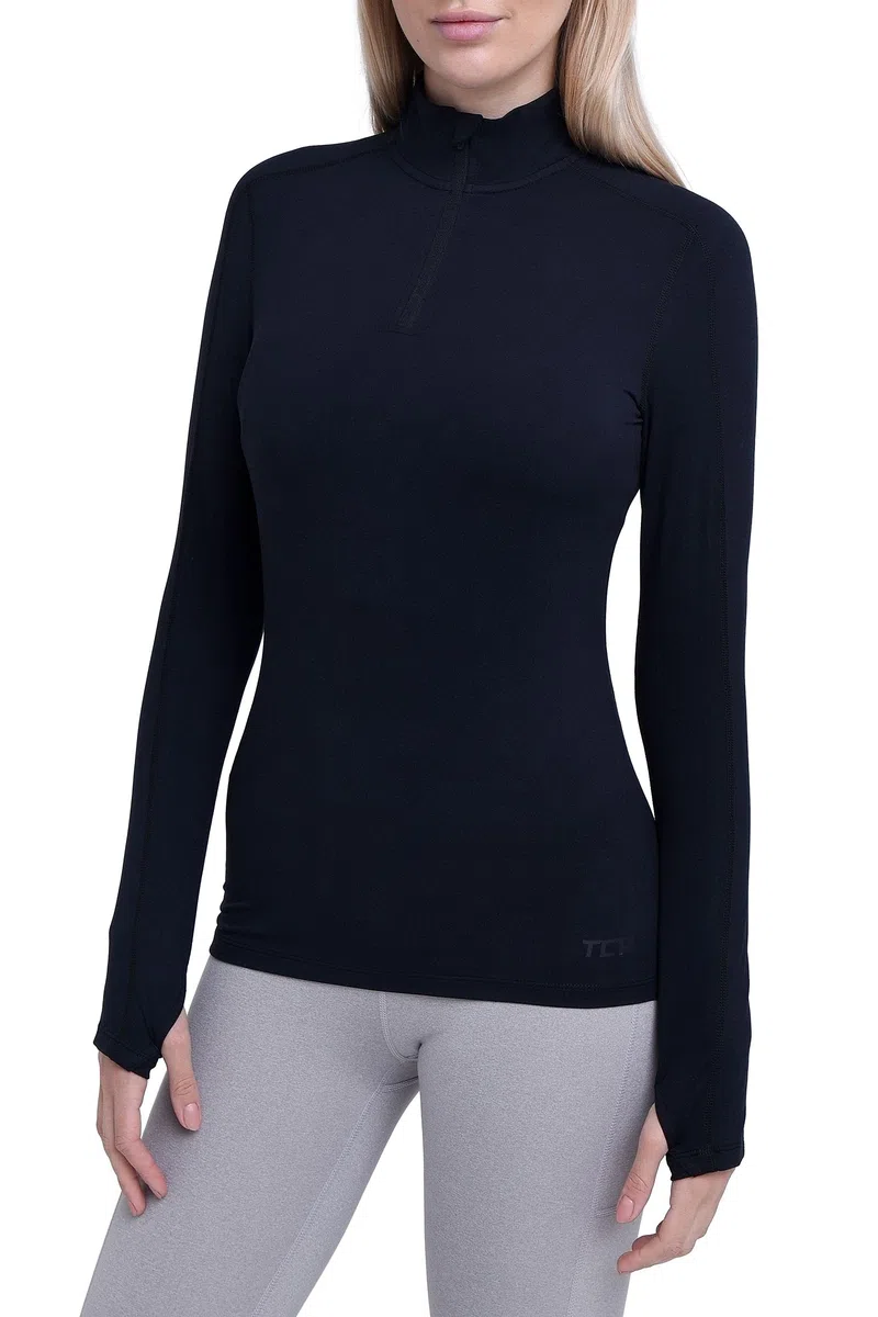 TCA Maglietta da Corsa da Donna Fusion Quickdry Leggera con Tasca con Cerniera