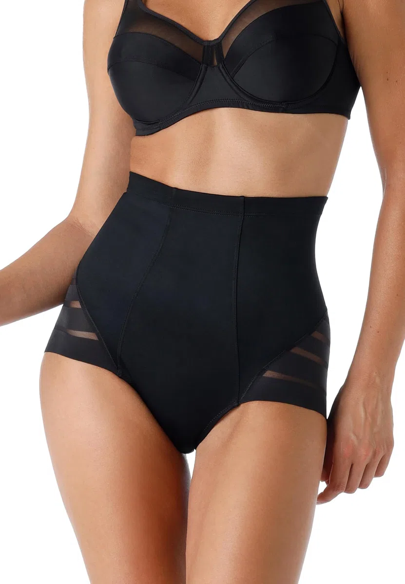 Lovable Guaina Modellante Vita Alta in Microfibra e Tulle | Contenimento Medio Effetto Pancia Piatta | Shapewear Invisibile | Fancy Shaping Donna