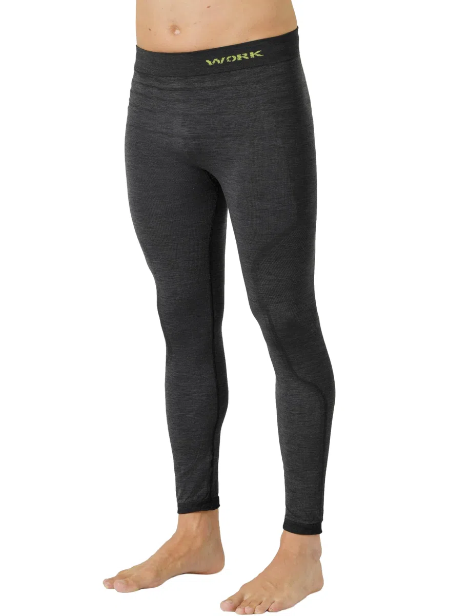 Calzamaglia Termica Uomo da Lavoro Lana Merino - Intimo Termico Uomo Invernale, Elasticizzato, Senza Cuciture, Traspirante e Termoregolante - Made in Italy