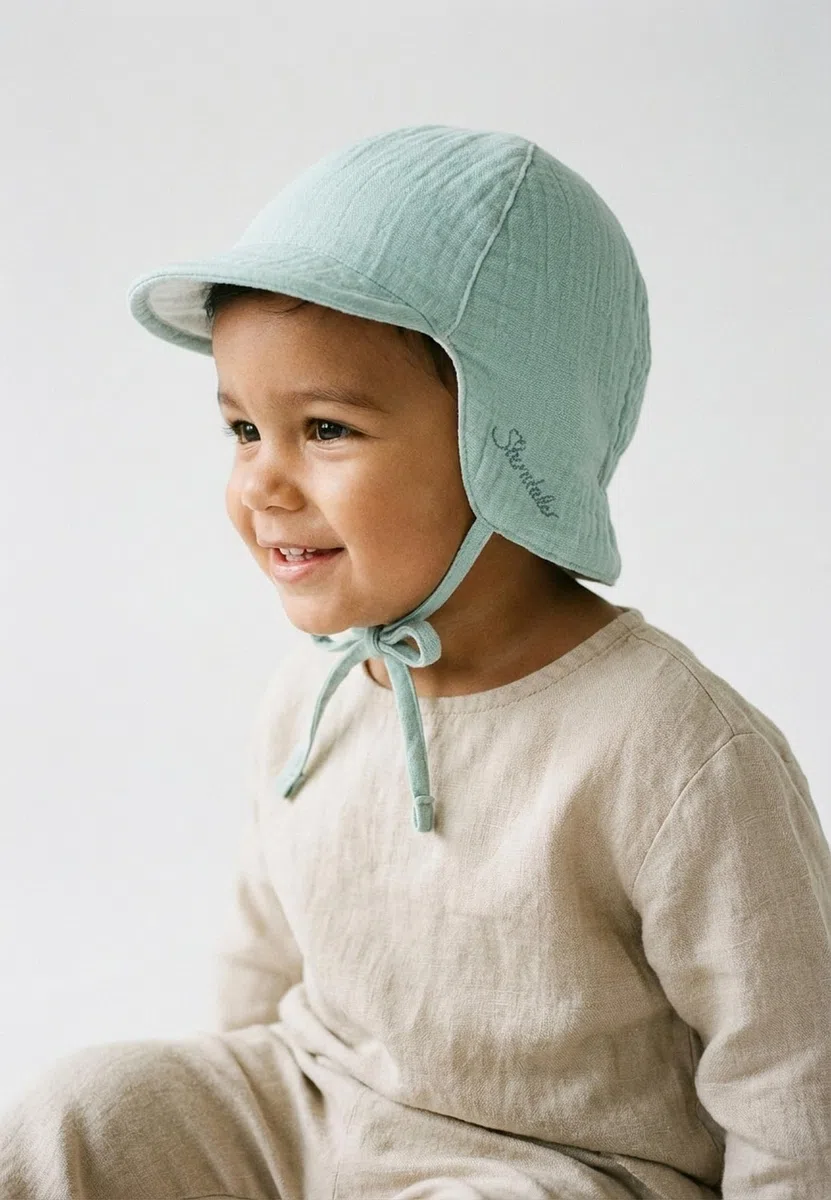 Sterntaler Wende Schirmmütze Musselin Cappello da Sole Unisex-Bimbi