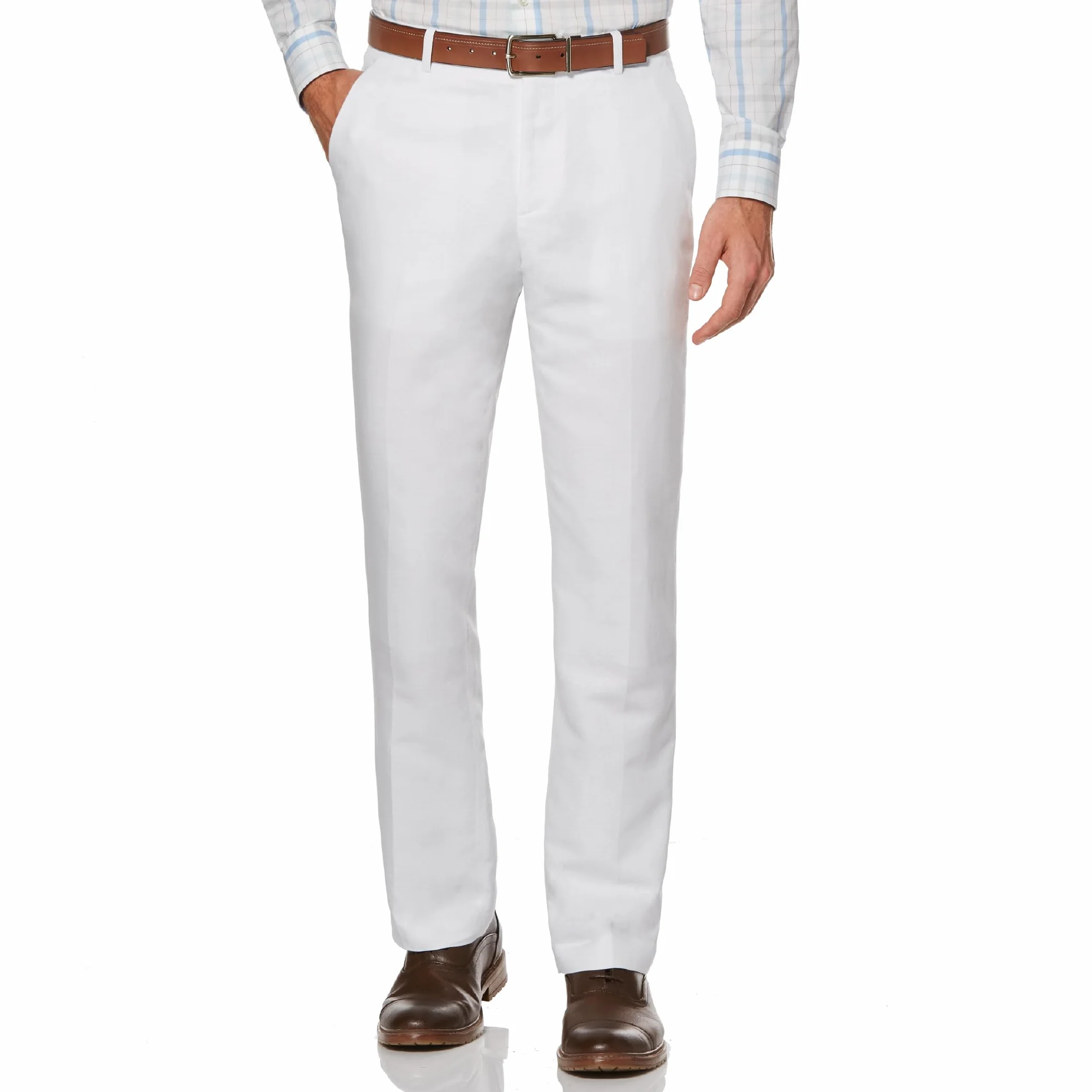 Perry Ellis - Linen Suit Pant, Pantaloni Eleganti Uomo