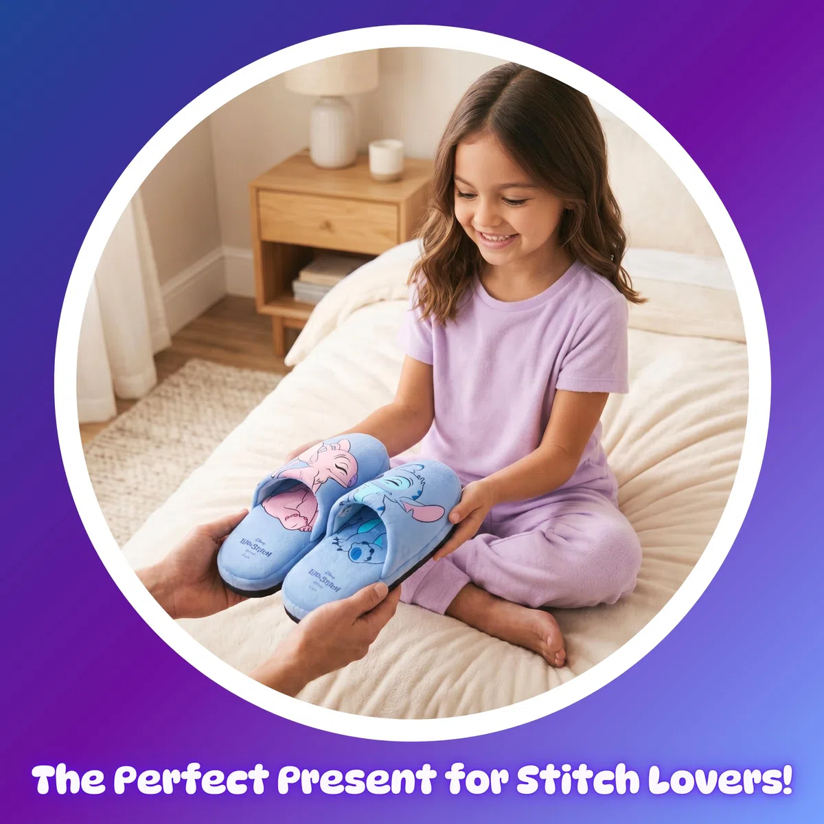 Disney Stitch e Angel Pantofole Bambina, Scarpe Casa Ragazze, Taglie EU 28 alla 35