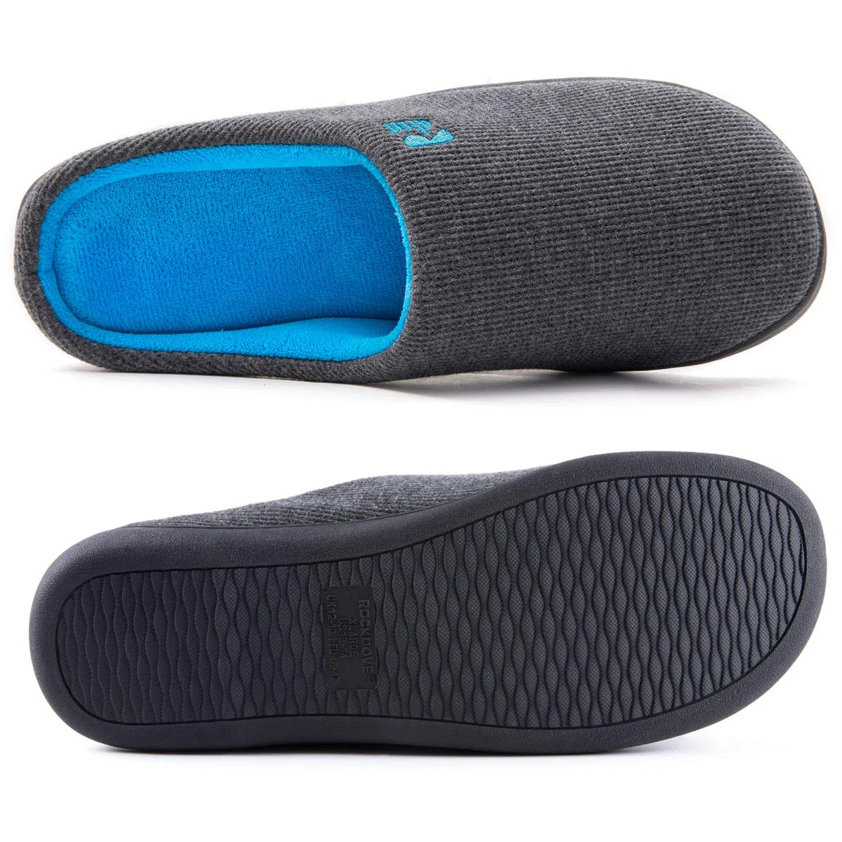 RockDove Bicolore Pantofola da Uomo in Memory Foam