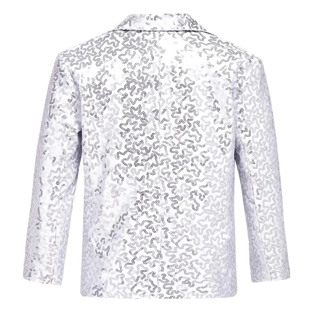 inhzoy Giacca Paillettes Bambino Abito da Cerimonia Sera Party Giacca Elegante Brillantini Blazer Cappotto Abito da Batessimo Festa Party Slim Fit Smoking Waistcoat