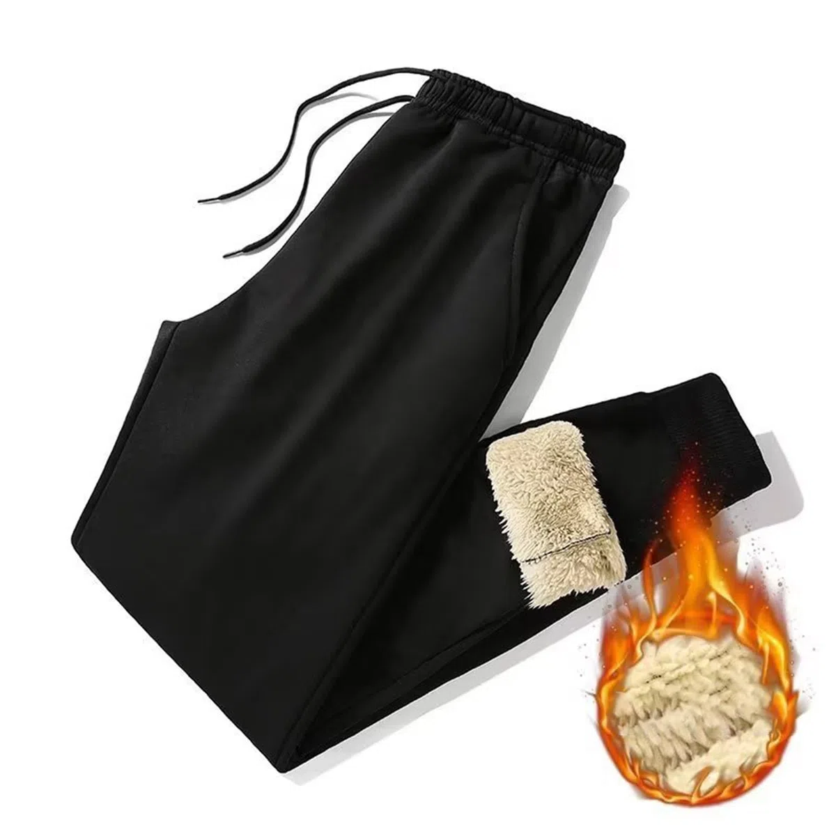 Tuta da uomo in pile invernale, da jogging, 2 pezzi, termica, calda, con cappuccio e pantaloni, tinta unita, per il tempo libero, accogliente, morbida, per la casa