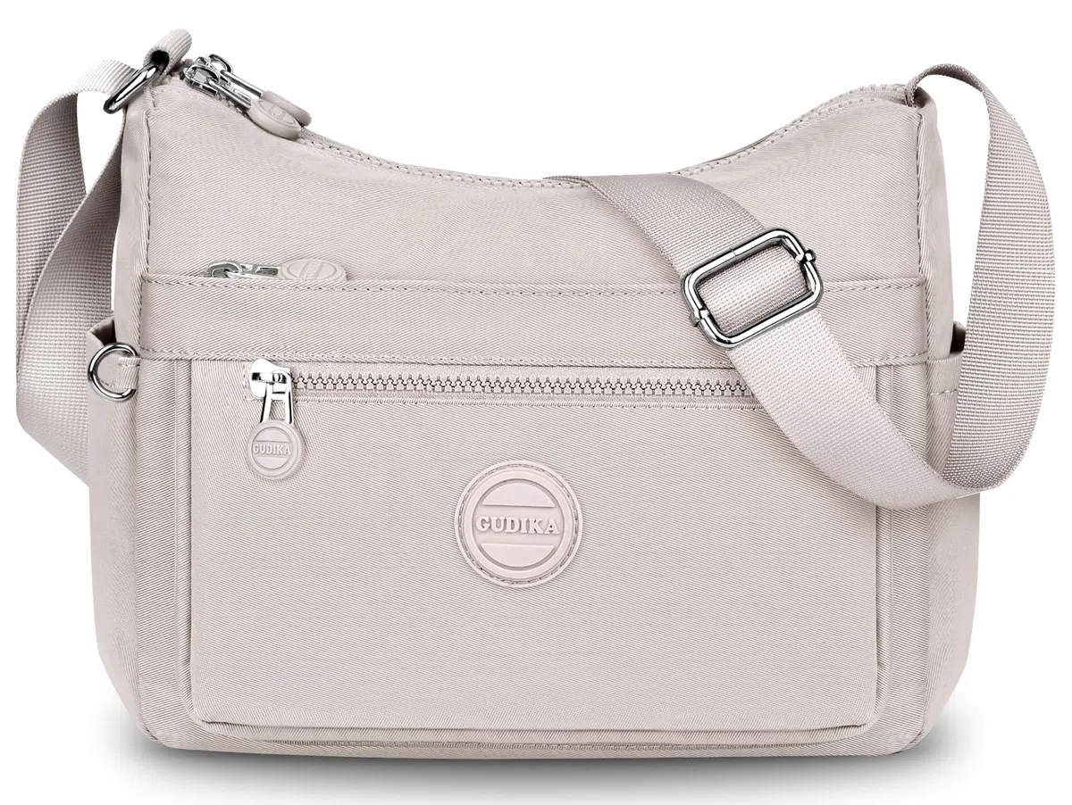 Borsa Tracolla Donna Impermeabile Nylon Borse Spalla con Tracolla Regolabile Multitasche Borsetta Tracolla Casual Moda Borsa Messenger Cerniera Crossbody Bag per Viaggio Shopper Sportiva Scuola