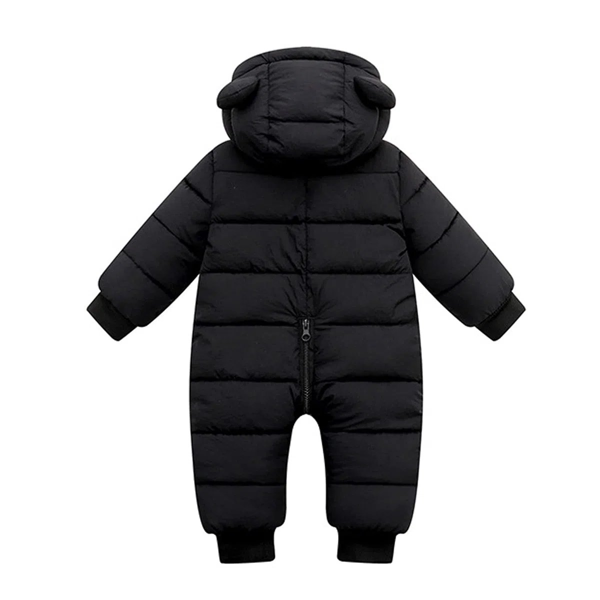 Generico Bambino Ragazze Ragazzi Tuta da Neve Pagliaccetto Inverno Cappotto Neonato Spessa Cerniera Tuta Neonato Antivento con Cappuccio Pile Capispalla 0-18 Mesi
