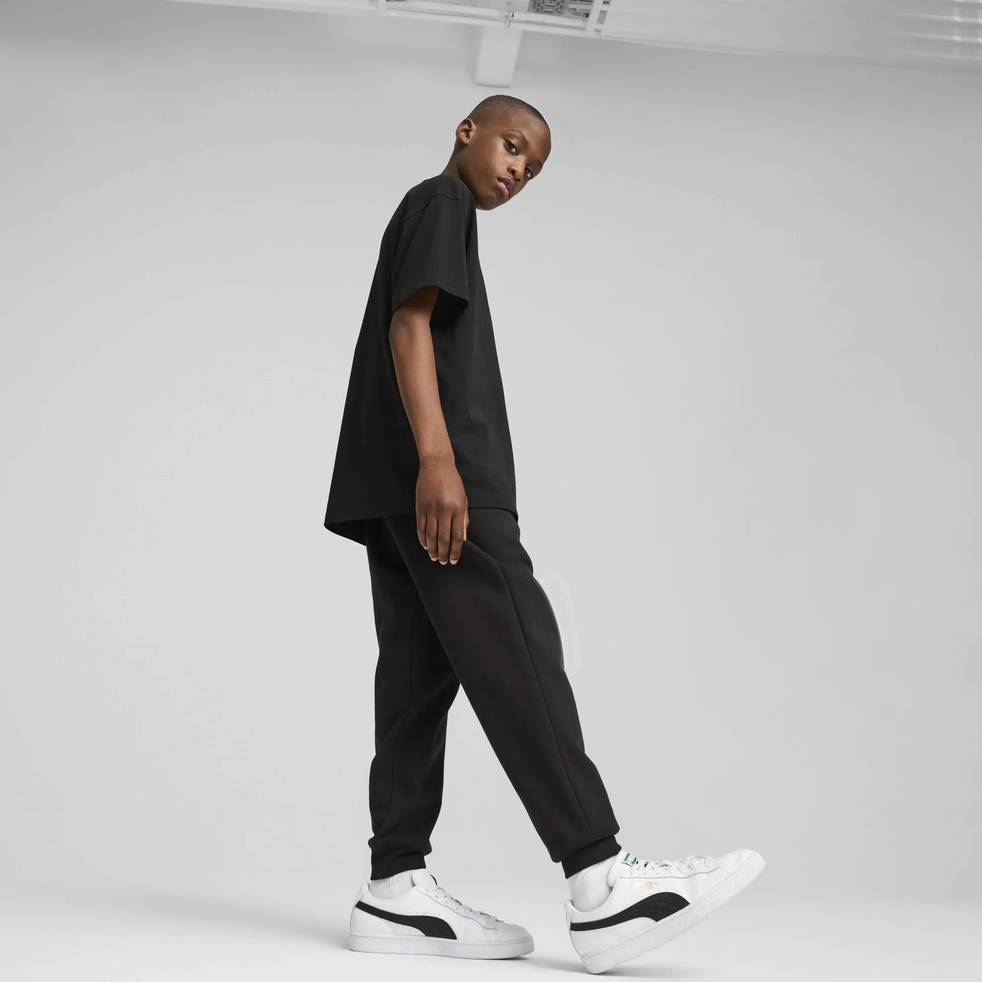 Puma - Ess No. 1 Logo Sweatpants FL B, Pantaloni Lavorati a Maglia Bambini e Ragazzi