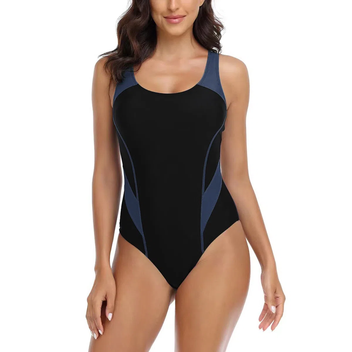 MaNMaNing Costumi Donna Costumi Interi da Bagno per Donna Curvy Vita Alta Costume Due Pezzi Sportivo Pantaloncini da Bagno Mare Costume Taglie Forti Piscina
