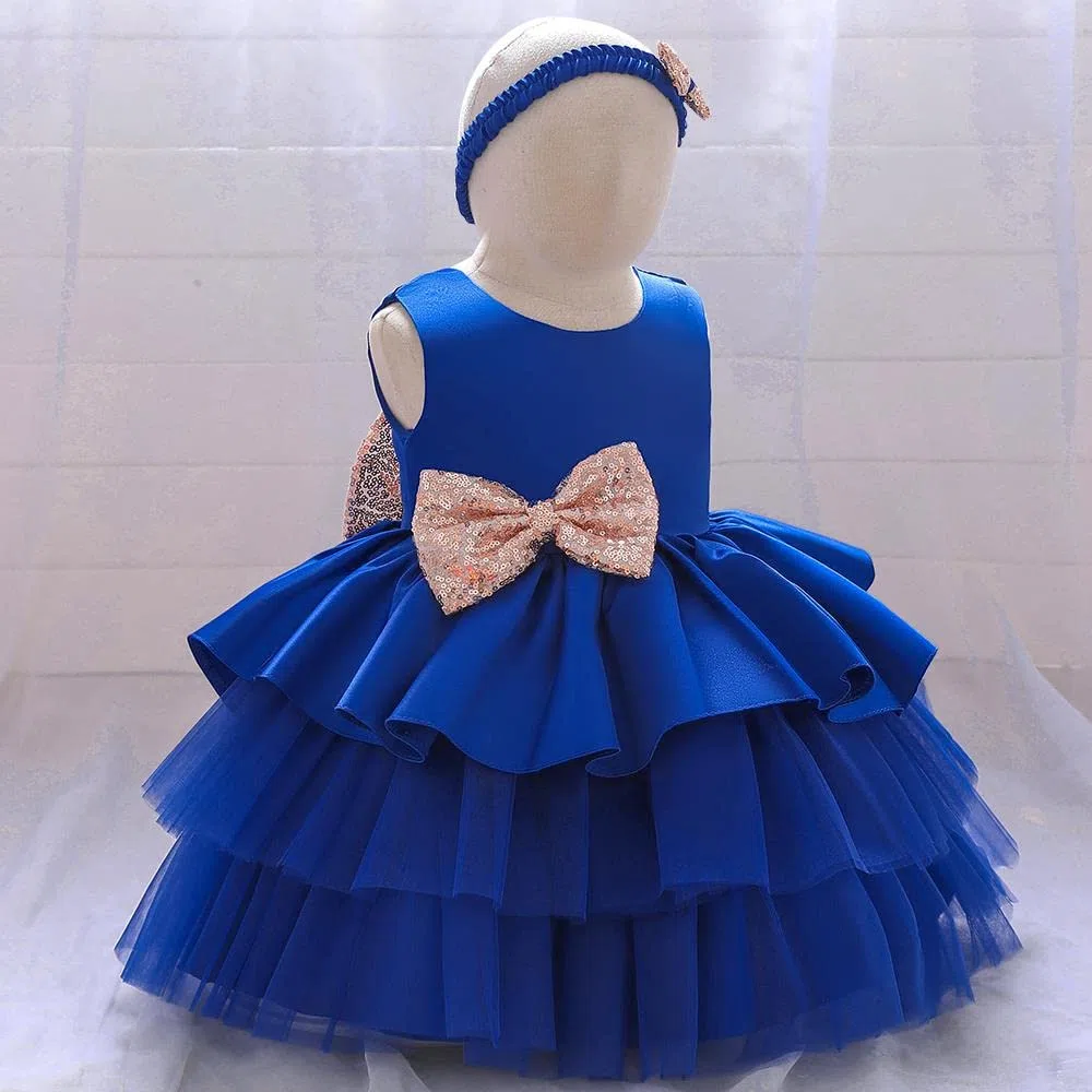 Lito Angels Vestito Damigella Abito da Festa Cerimonia Elegante con Fascia per