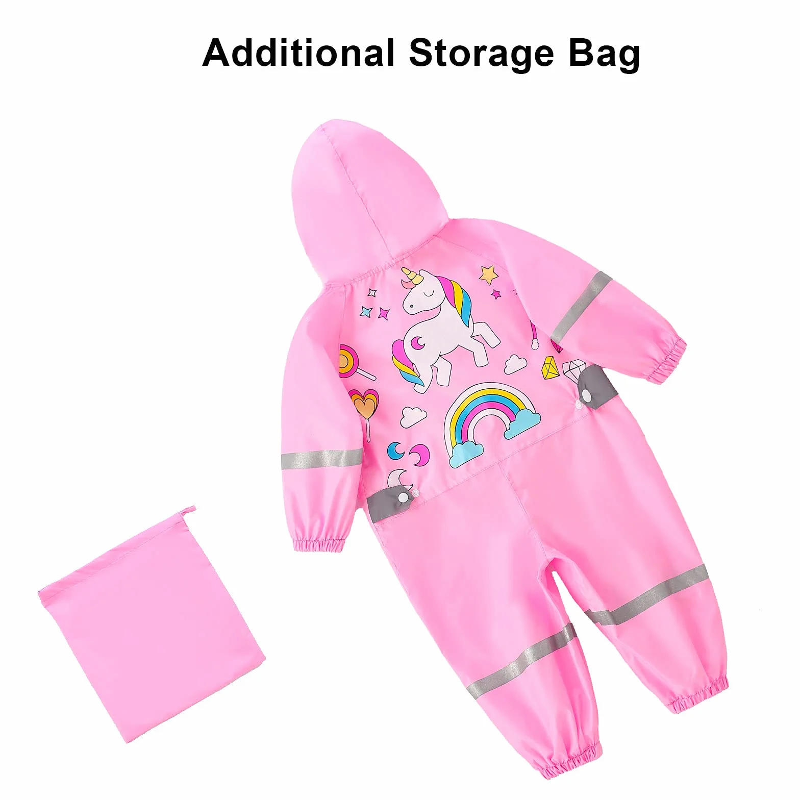 Bambini Impermeabile Ragazzo Tuta da Pioggia Antipioggia con Cappuccio Bambino Bambina Giacca Impermeabili Tute Portatile Sportivo Jogging Unisex Bimba Ragazza Ragazze 1 2 3 4 5 9 7 8 Anni