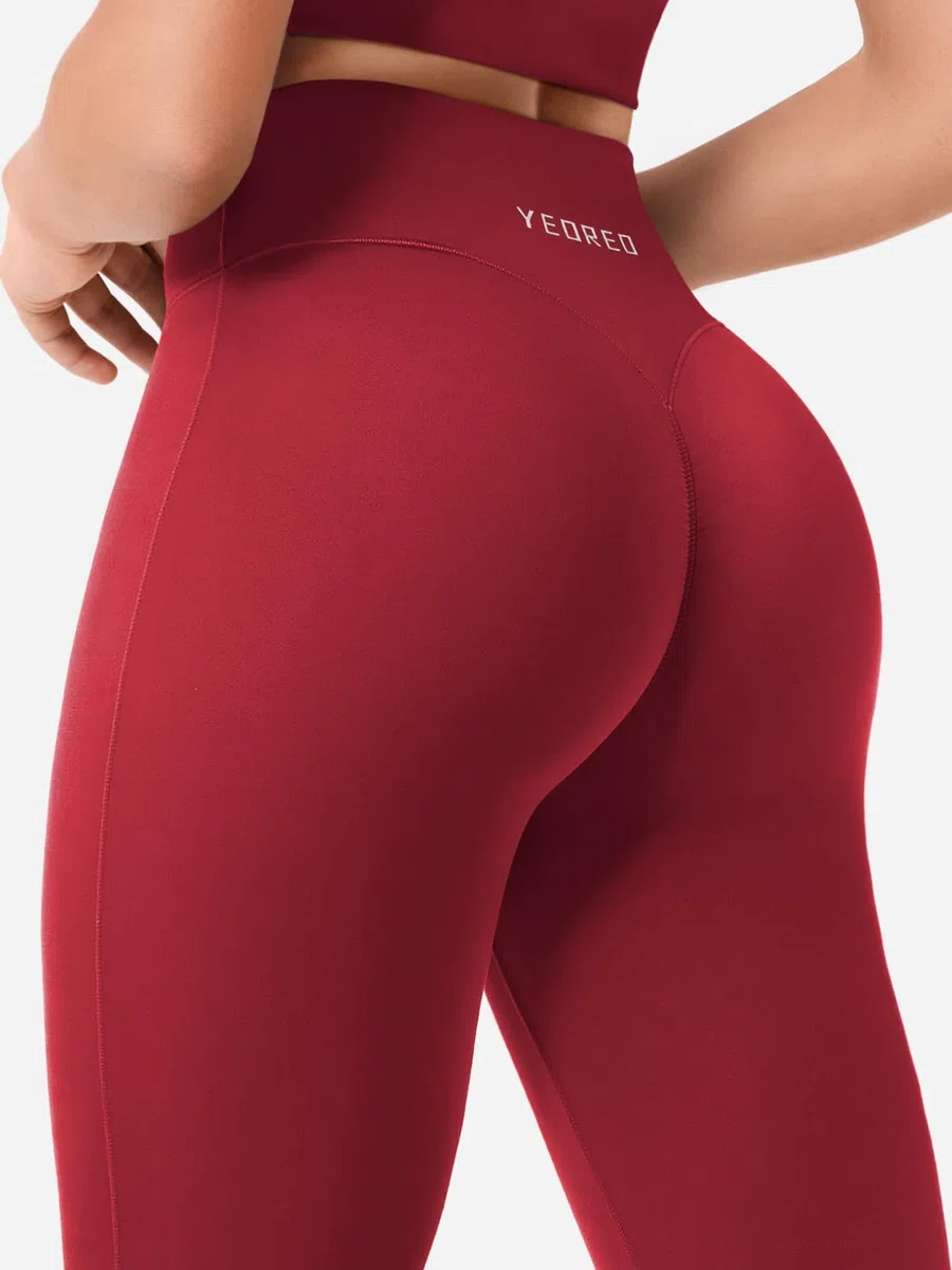 YEOREO Leggings da donna Flare Invisible Scrunch Butt Sports Leggings a vita alta, leggeri, da yoga, lunghi, push up, opachi, sportivi