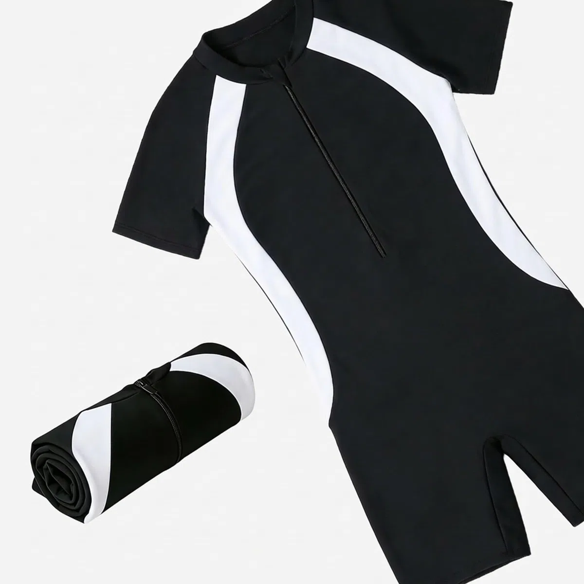 Okdance Costume da bagno per ragazzi e ragazze, costume intero per bambini, a maniche corte, costume da bagno per l'estate, surf, nuoto, sport acquatici, ragazzo ragazza