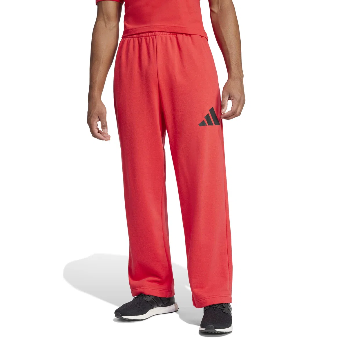 Adidas Uomo Essentials Wide Leg Three Bar Pant