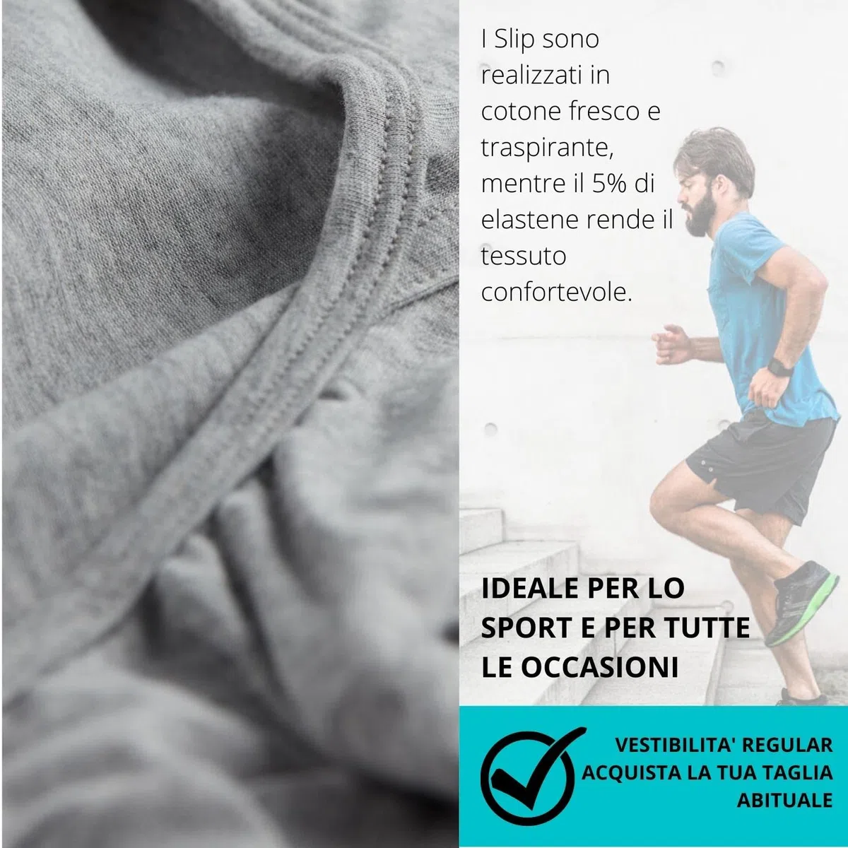 Cotonella Slip Uomo Cotone Elasticizzato Pacco da 4 Bielastico Mutande Uomo Cotone Intimo Mutande Uomo Colorate alla Moda Bianchi Neri Grigio
