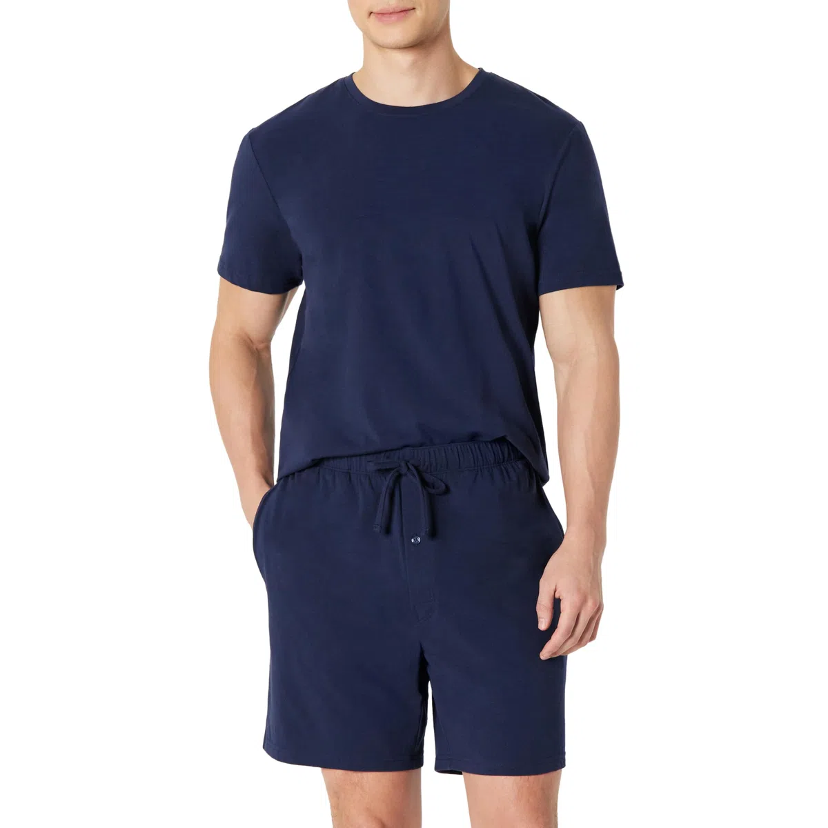 Amazon Essentials Uomo Set Pigiama in Modal di Cotone, Maglietta a Maniche Corte e Pantaloncini