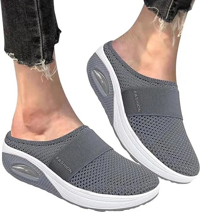 Scarpe da Passeggio Slip-on con Cuscino d'Aria da Donna,Ortopediche Scarpe Traspiranti e Casual con Cuscino d'Aria,Scarpe da Donna per diabetici da Passeggio