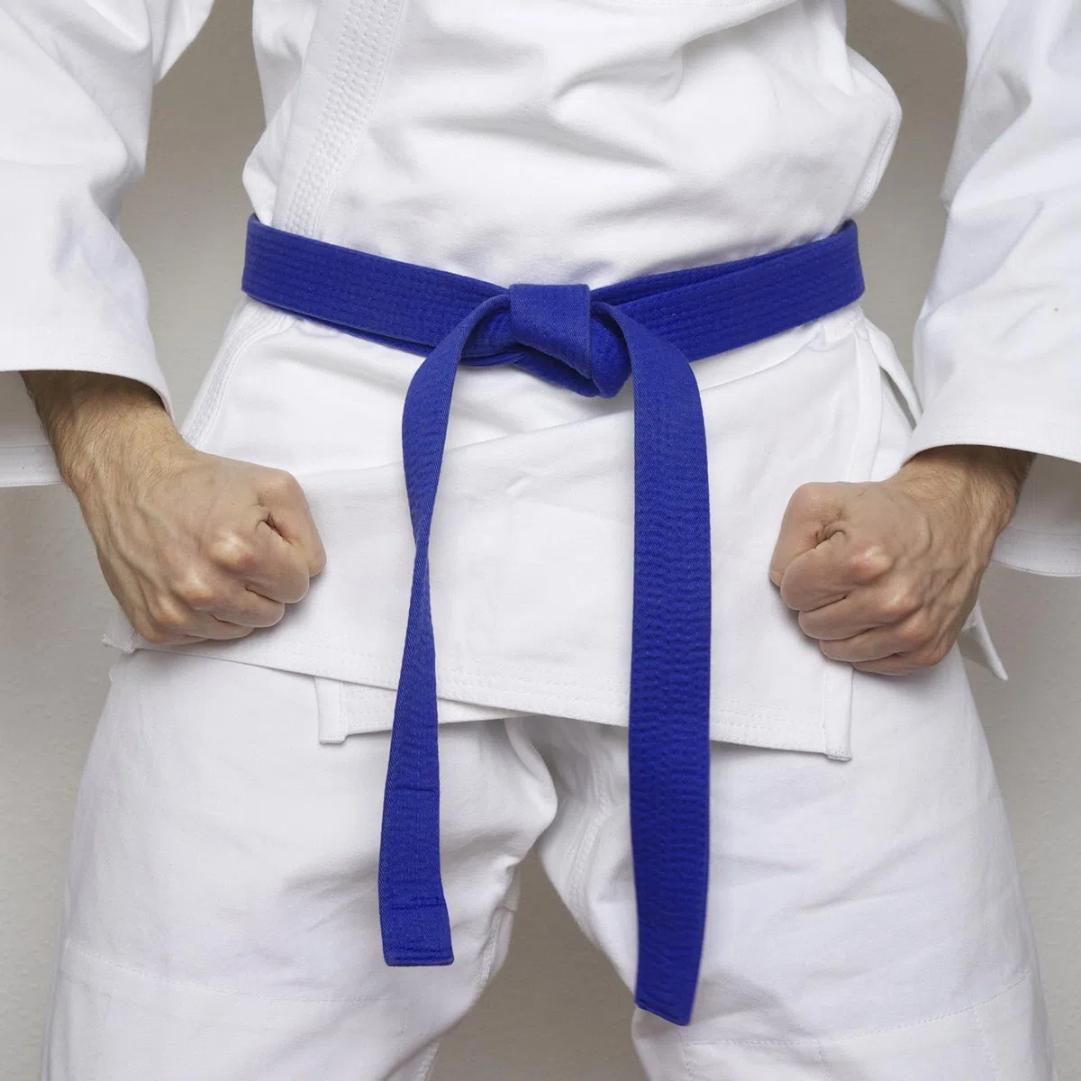 PATIKIL Cintura di Rango Colorata Taekwondo 1,6" x11,8 Piedi 3,6m, Cintura da Karate Judo Arti Marziali in Cotone per Insegnamento Allenatore, Blu
