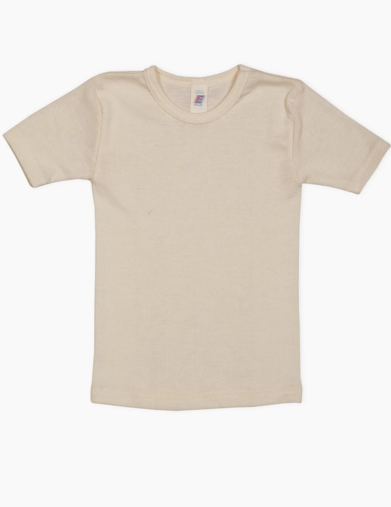 Engel, T-Shirt Bambini, 70% Lana Biologica, 30% Seta