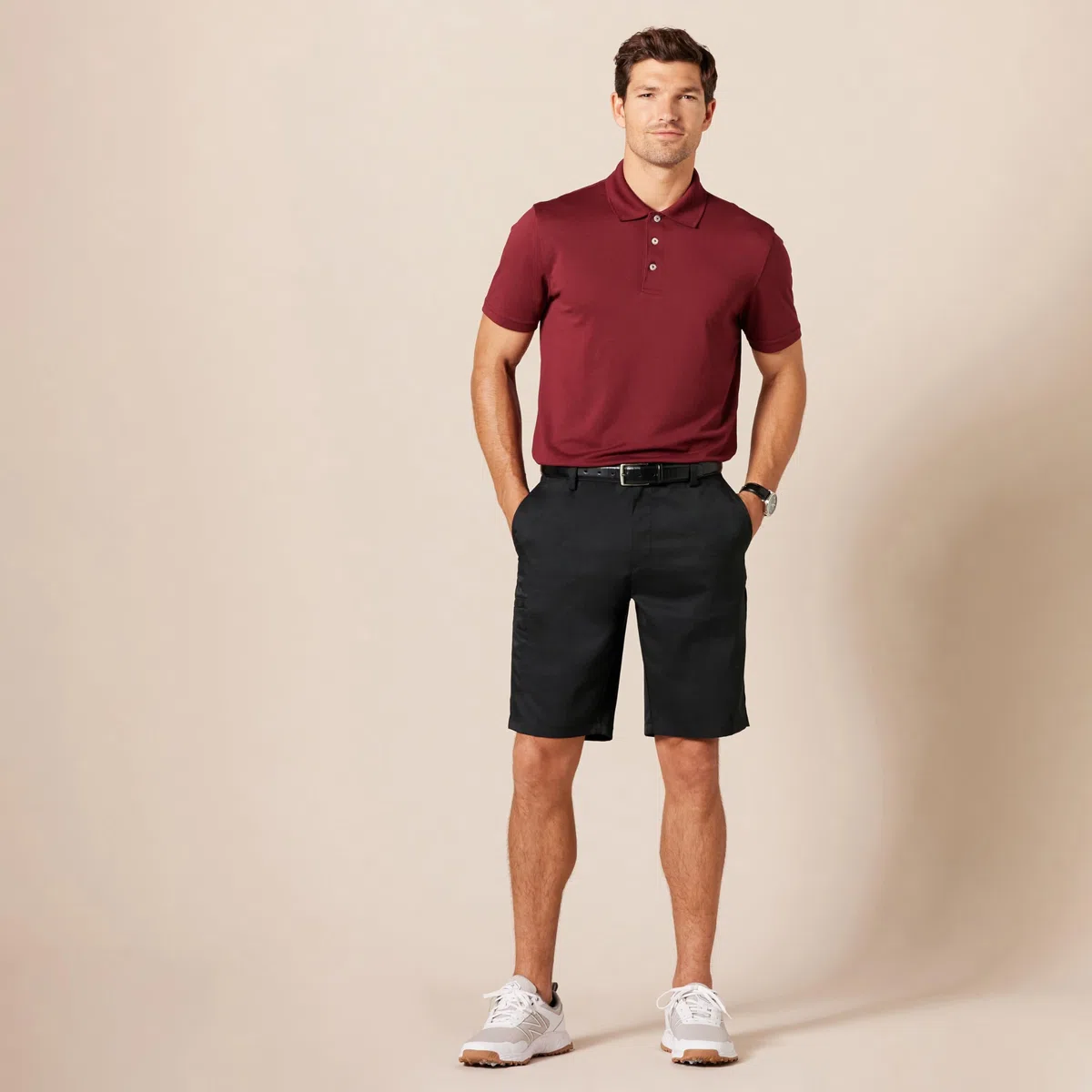 Amazon Essentials Pantaloncini Cargo da Golf vestibilità Classica, 25cm (Disponibili in Taglie Forti) Uomo