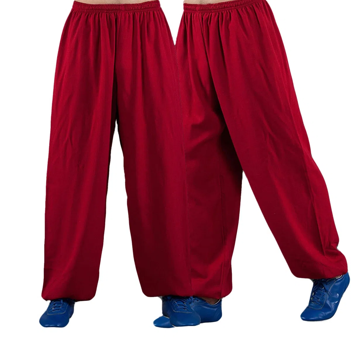 Pantaloni di Tai Cotone E Pantaloni di Arti Marziali di Lino Kung Fu Sciolte Pantaloni Tai Chi per Uomini Donne(Size:L,Color:A)