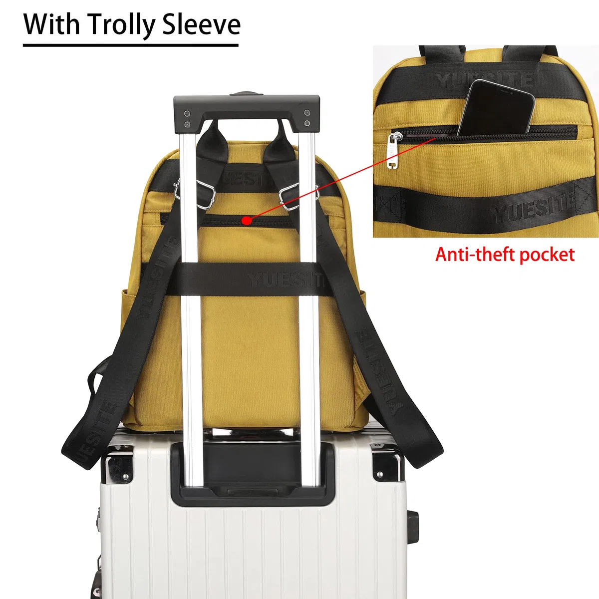 Zainetto Donna, Borsa Zaino Donna Antifurto Piccolo Borse Zaini Nylon Daypack Backpack Ragazza impermeabili per Scuola Viaggio Lavoro Uscire