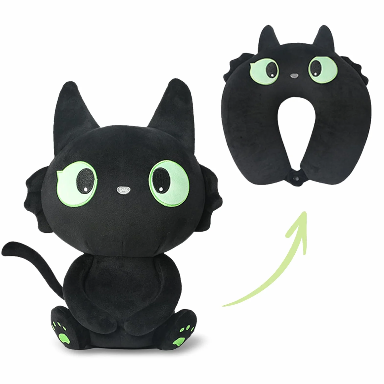 Cuscino A Forma Di U Dei Cartoni Animati, Cuscino Da Viaggio, Cuscino Da Viaggio Per Bambini, Trasformabile, Adatto Per Viaggi, Casa E Ufficio (Cuscino Transformer A)