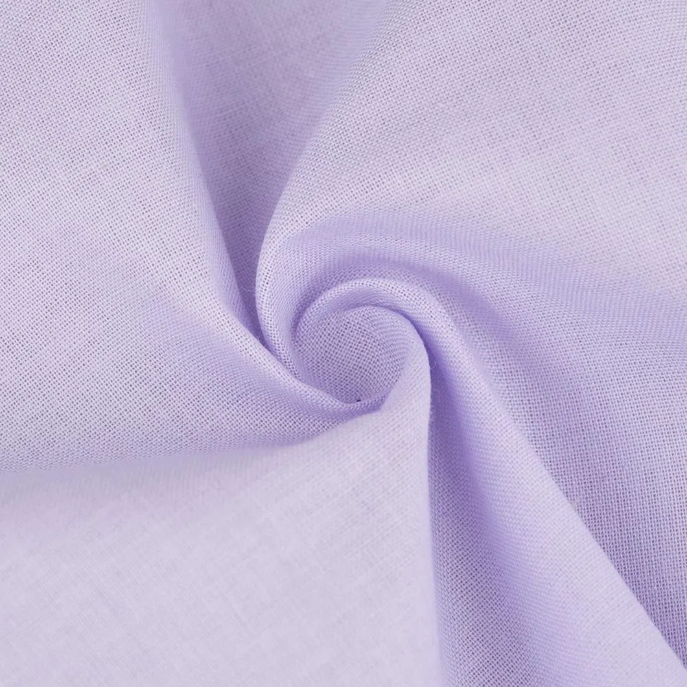 HOULIFE Fazzoletti da donna in 100% cotone 60S morbido tinta unita caramelle colore fazzoletti per festa di nozze 5/10 pezzi 16x16/40x40cm