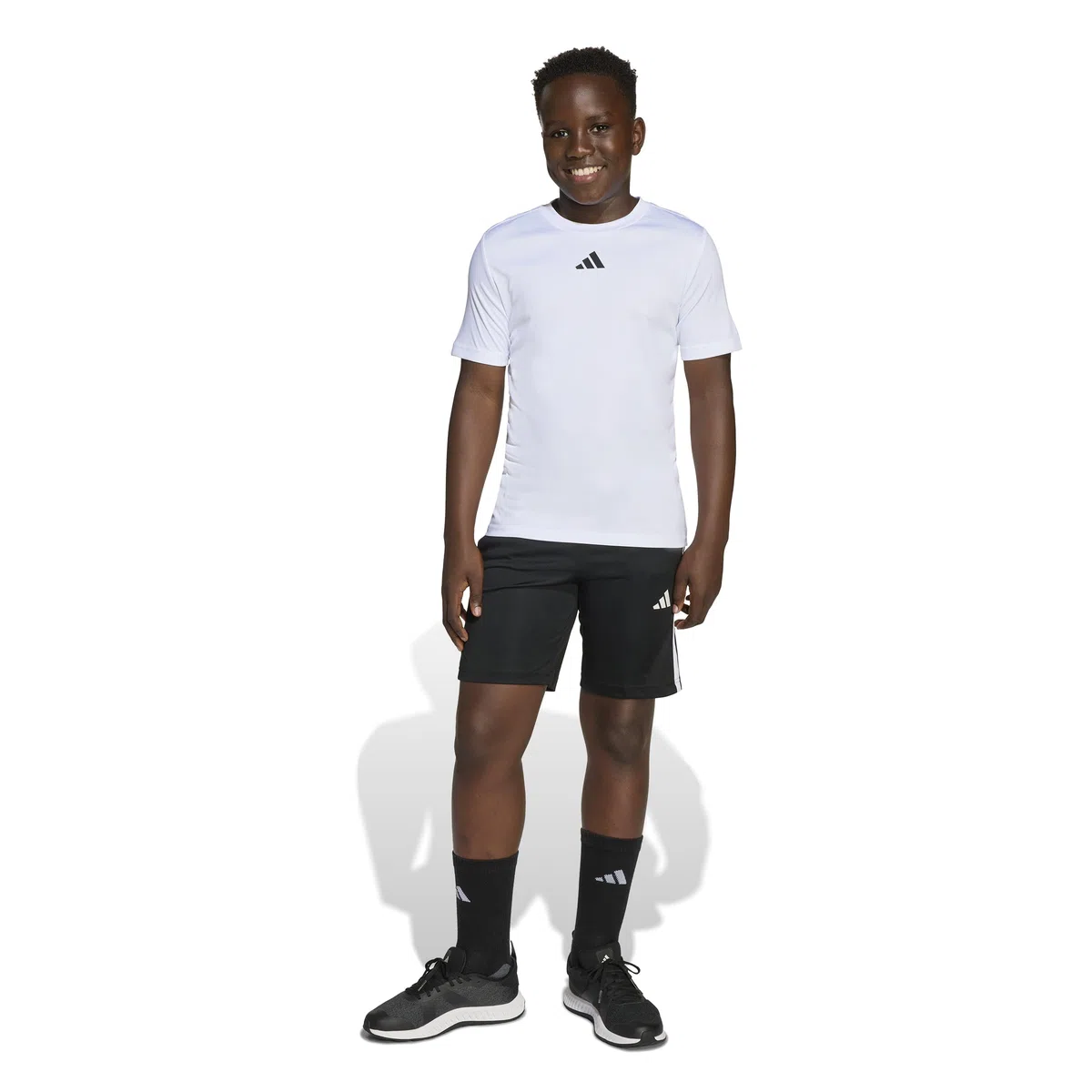 adidas Unisex - Bambini e ragazzi TRAIN ESSENTIALS 3-STRIPES T-SHIRT SET