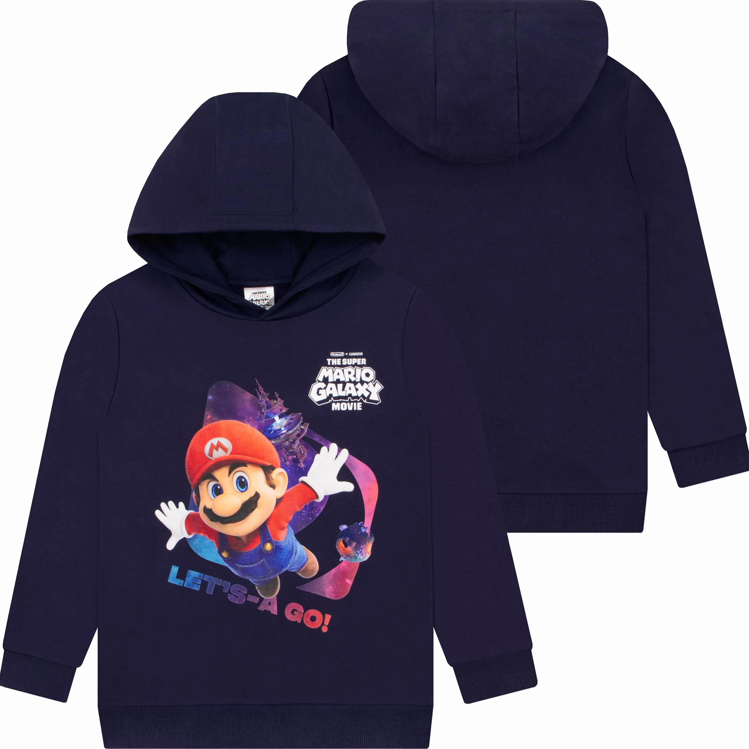 Super Mario Felpa con Cappuccio da Ragazzo, Felpa con Cappuccio Mario, Hoodie da Ragazzo Cotone, Hoodie Galaxy Movie