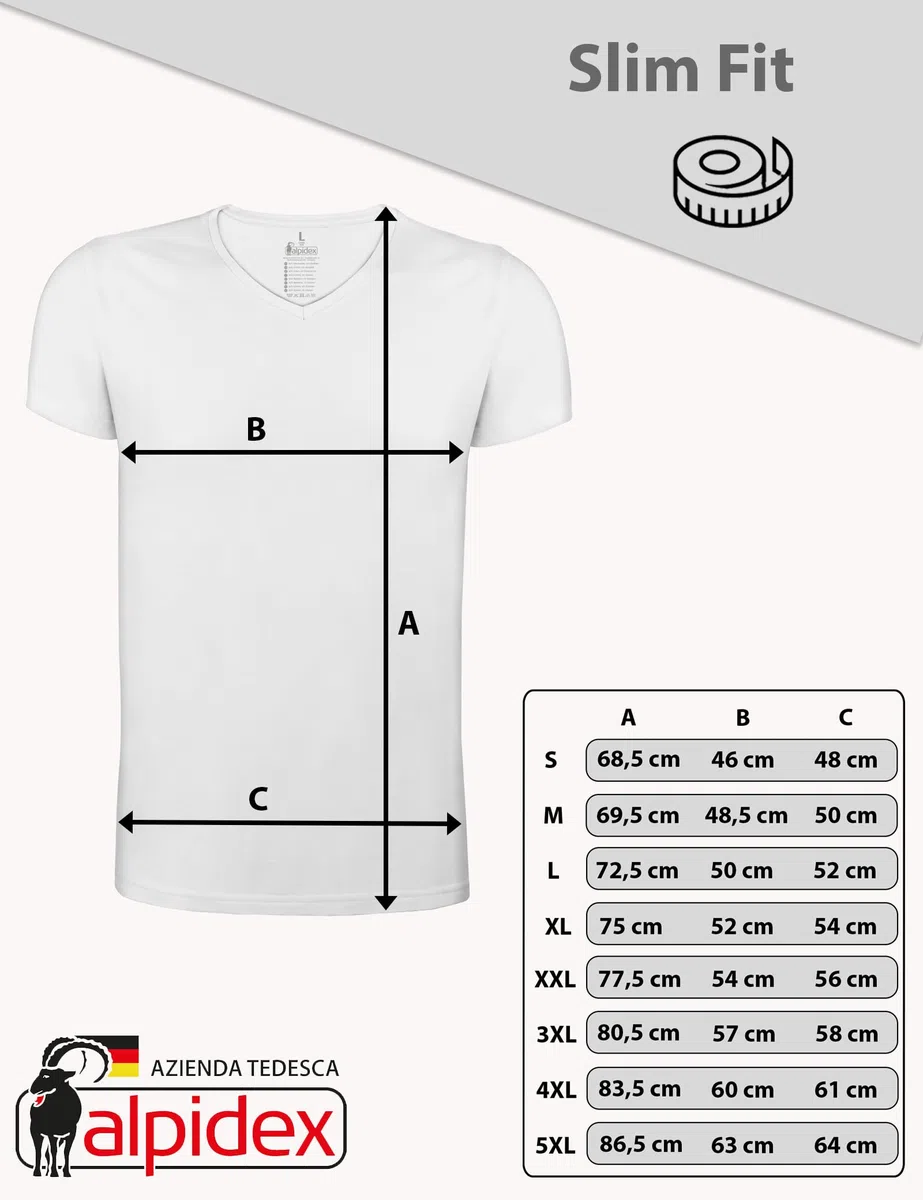 ALPIDEX Pacco da 4 Canotte da Uomo T Shirt Scollo a V 100% Cotone Magliette Intime Canottiere Maniche Corte Elasticizzata