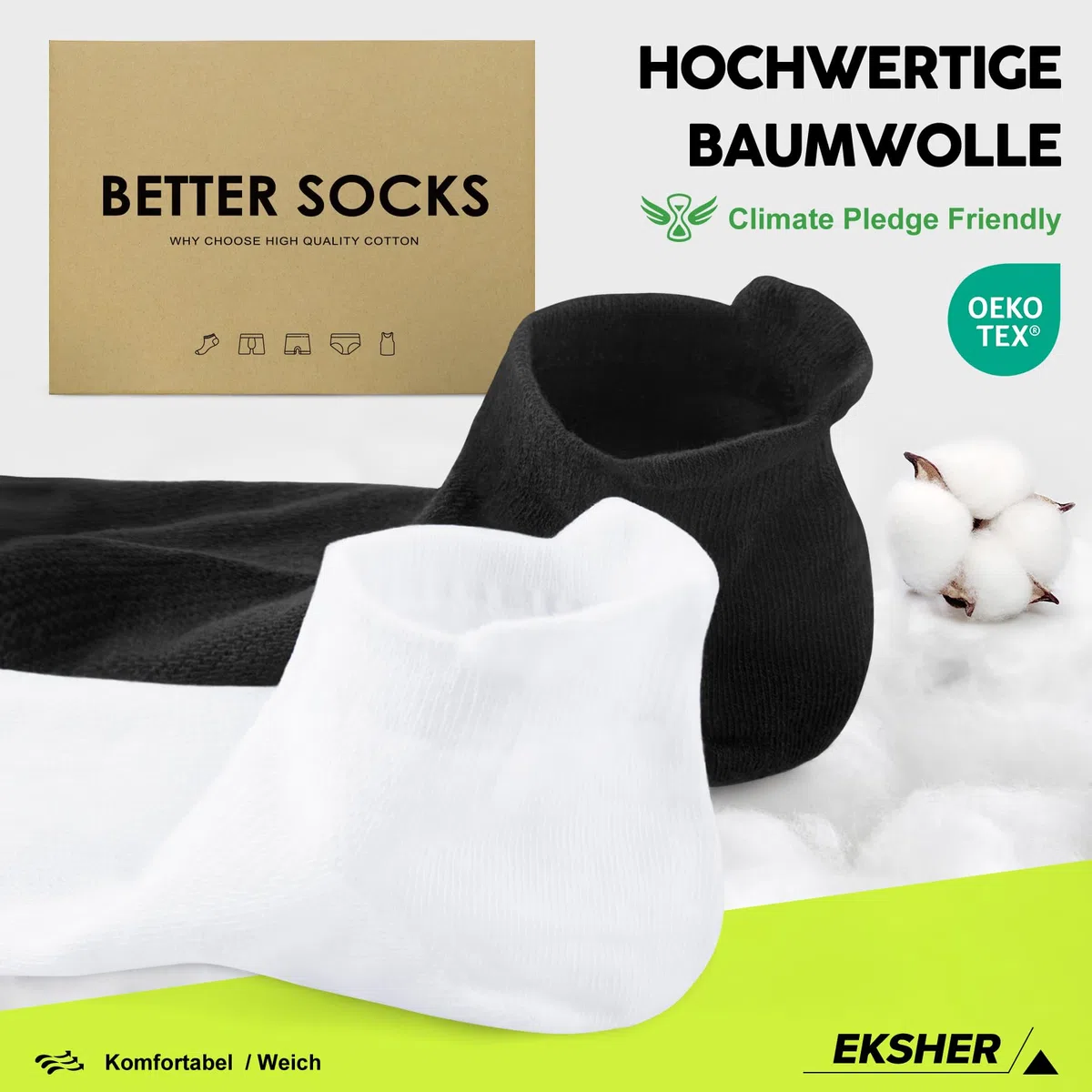 10 Paia Calze Corti Uomo & Donna Cotone Calzini Sportivi Traspirante Fantasmini Uomo da Running Unisex Estate 35-50