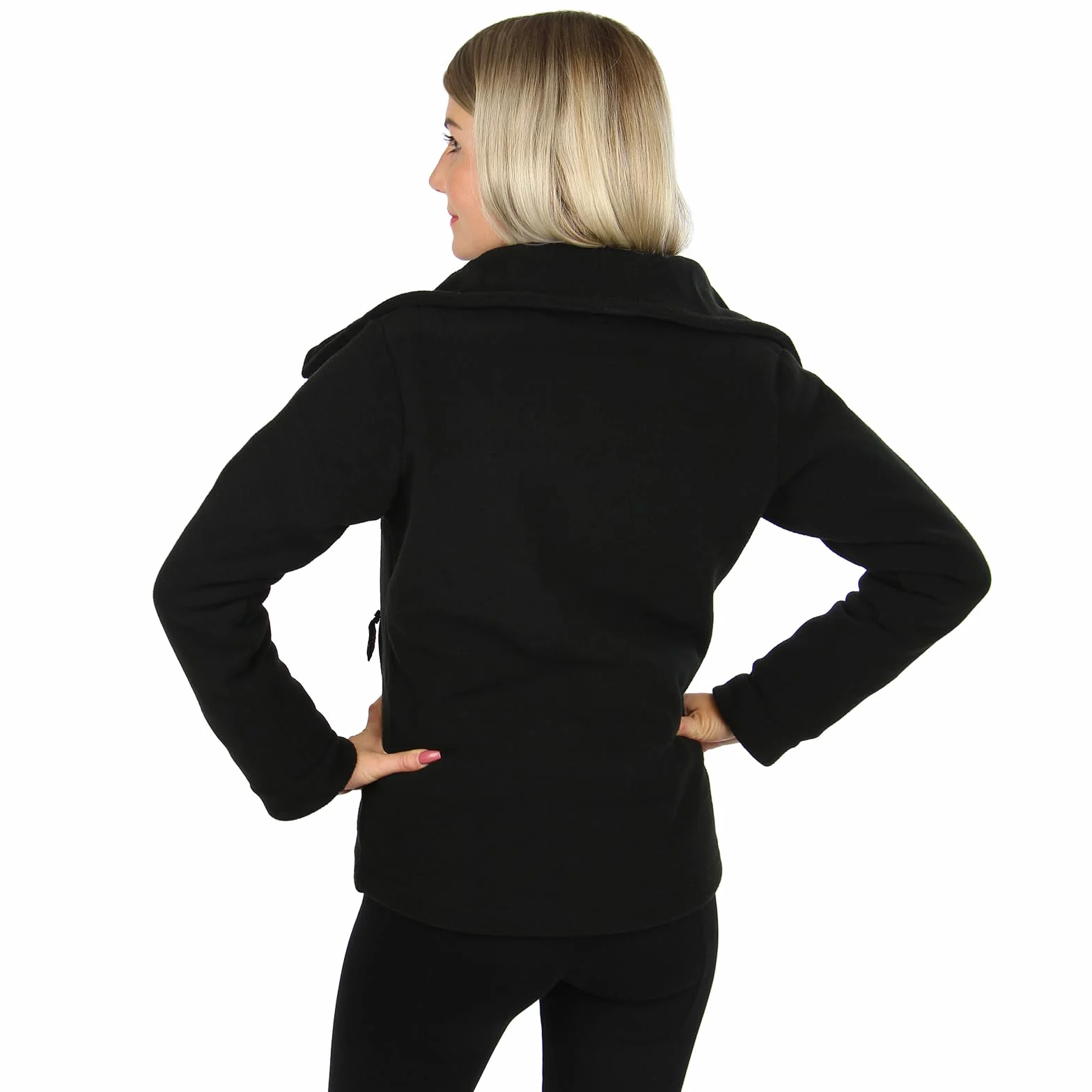 ALPIDEX Giacca Donna Pile Calda Morbido Full Zip Coletto Alto Antivento Felpa Outdoor Caldissima Invernale Termica Cerniera