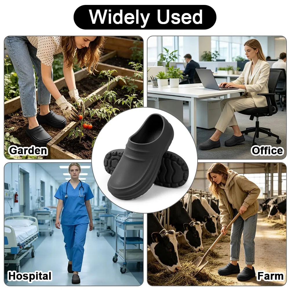 DiULi Scarpe da Chef Antiscivolo Leggere e Ammortizzate, Calzature da Lavoro Unisex, Adatte per Giardinaggio, Magazzini e Ristoranti, 38-45 EU