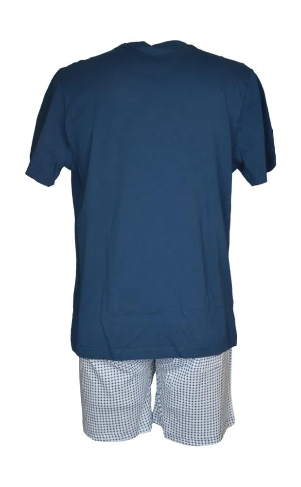 RAGNO Pigiama Uomo Puro Cotone Maglia Mezza Manica Pantalone Corto Articolo U899NC