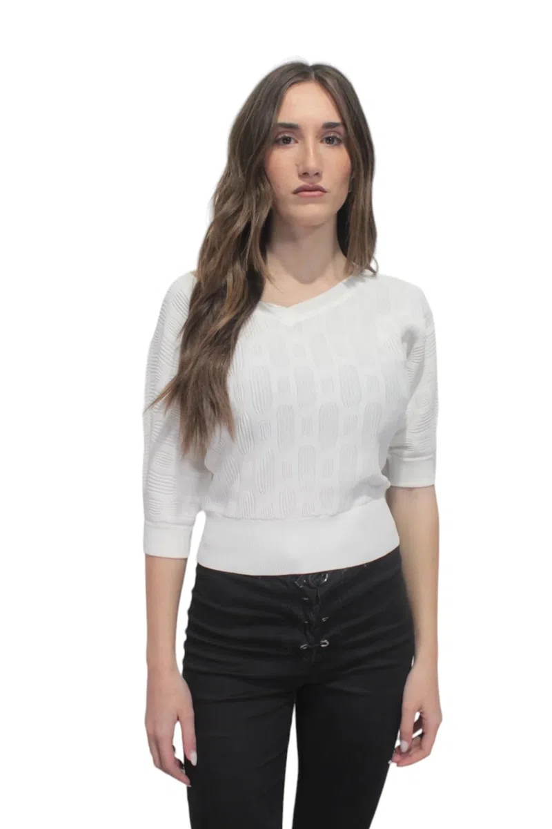 TWINSET Maglia Off White 241LL31BB OFF WHITE S