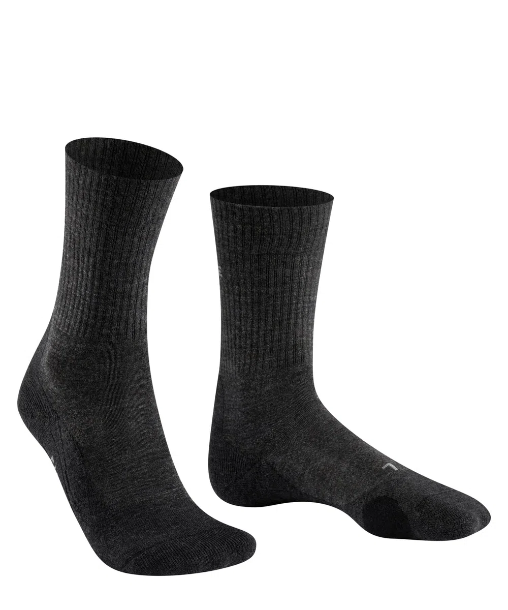 FALKE donna TK2 Wool calzini da escursionismo imbottitura media anti-vesciche calze da trekking calde termiche traspiranti asciugatura rapida termoregolanti antiodore lana filo funzionale 1 paio